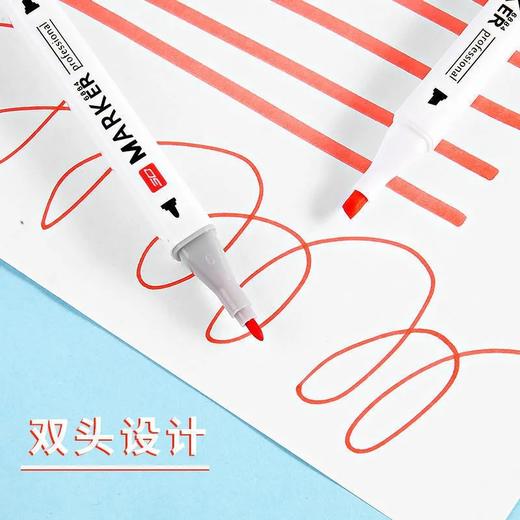 心选丨【12色双头马克笔】儿童水彩笔套装小学生动漫画彩色美术生专用绘画笔彩铅笔 商品图3