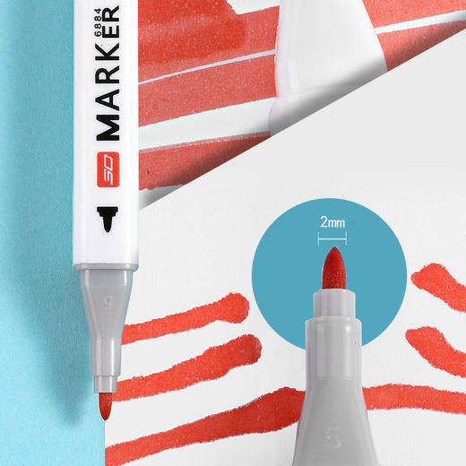 心选丨【12色双头马克笔】儿童水彩笔套装小学生动漫画彩色美术生专用绘画笔彩铅笔 商品图4