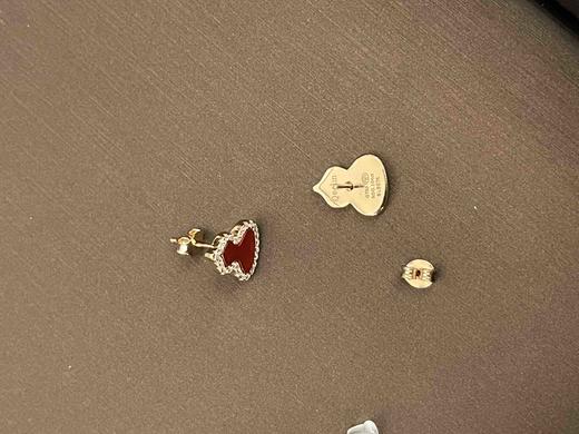 Qeelin红葫芦耳钉（一对），乱真精工，高品质，实拍，配全套专柜包装 商品图7