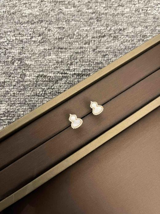 Qeelin白葫芦耳钉（一对），乱真精工，高品质，实拍，配全套专柜包装 商品图1