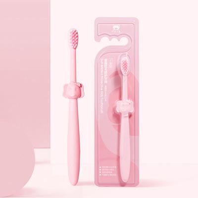 红色小象童趣儿童软毛防护牙刷 商品图2