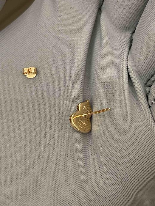 Qeelin白葫芦耳钉（一对），乱真精工，高品质，实拍，配全套专柜包装 商品图5