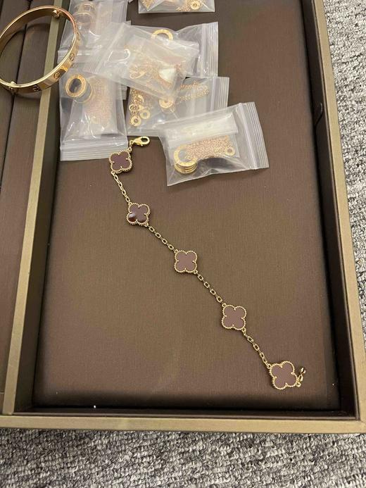 Vca经典四叶草红5花手链，乱真精工，高品质，实拍，配全套专柜包装 商品图1