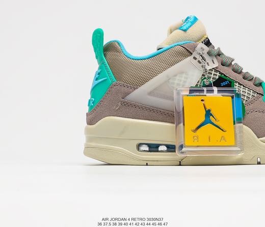 耐克乔丹Union LA x Nike Air Jordan 4 Retro SP"Desert Moss"AJ4中帮复古休闲运动鞋DJ5718-300 商品图5