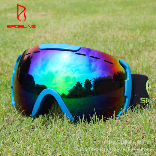 【运动装备】新款滑雪眼镜双层防雾大球面成人户外登山运动滑雪护目镜 商品图2