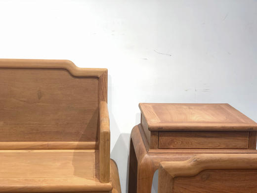 红桥红  家具严选  缅甸花梨（大果紫檀）【弯腿 三围攒框素板 223沙发 六件套】 商品图7