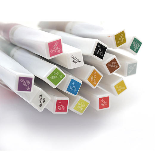 日本进口kuretake吴竹STELLA闪烁笔金粉彩色软头笔闪光毛笔 商品图2