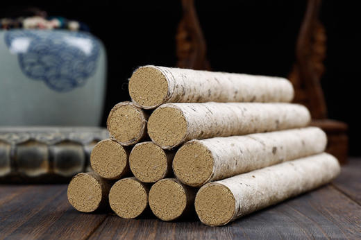 桑皮纸手工艾条，野生陈艾灸条，传统工艺，做工讲究（10根/盒）一次购买四盒送纯铜按摩温灸器一个 商品图4