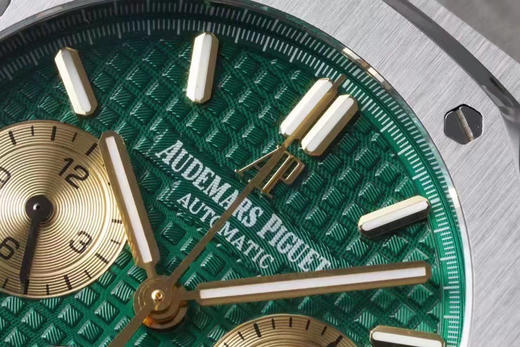 OM新品 AP/爱彼 皇家橡树系列26331OR计时码表，采用同正品一致（6字位小秒）7750计时机芯，316精钢表壳通过拉丝和部分抛光打磨处理之后 商品图14