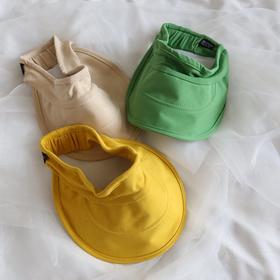 百变造型随意揉捏浅色全弹力棉空顶帽