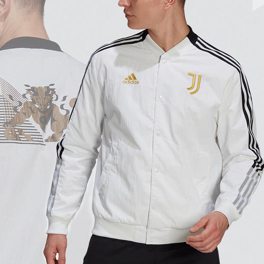ADIDAS/阿迪达斯 尤文图斯21春节款夹克短袖卫衣长裤套装GU6962 商品图2