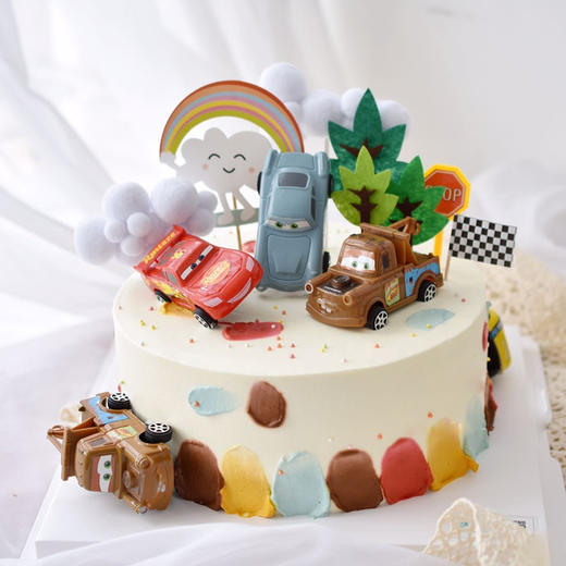 儿童卡通汽车系列创意生日蛋糕新鲜现做送货上门小朋友生日宴宝宝宴