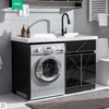 鑫达菲 洗衣柜 新墨石灰 1.2-1.3-1.4-1.5米 右 配低边象牙白盆 商品缩略图0