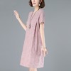 RS2 纯棉连衣裙2021年新款小个子夏季休闲棉绸裙中年妈妈夏天裙子夏 商品缩略图2