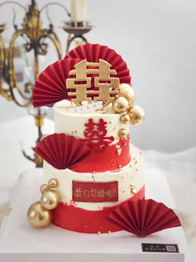 订婚结婚蛋糕希望每个值得纪念的日子，都有你的陪伴