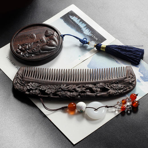 复古文艺梳镜套装无静电梳子礼盒套母亲节礼物 商品图4