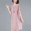 RS2 纯棉连衣裙2021年新款小个子夏季休闲棉绸裙中年妈妈夏天裙子夏 商品缩略图0