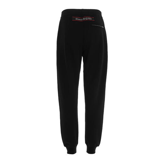ALEXANDER MCQUEEN 亚历山大麦昆 男士黑色运动裤 642664 QRX75 0901 商品图1