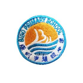 深圳罗湖区碧波小学运动服刺绣校徽校服套装（碧波小学刺绣校徽）