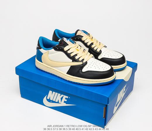 耐克fragment design x Travis Scott x Nike Air Jordan 1 Low斯科特藤原浩联名乔丹一代经典低帮百搭休闲运动板鞋DM7866-140 商品图8