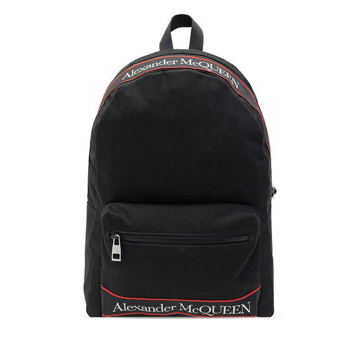 ALEXANDER MCQUEEN 亚历山大·麦昆 男士棉质双肩包 黑色 646457 1AAAJ 1077 商品图0