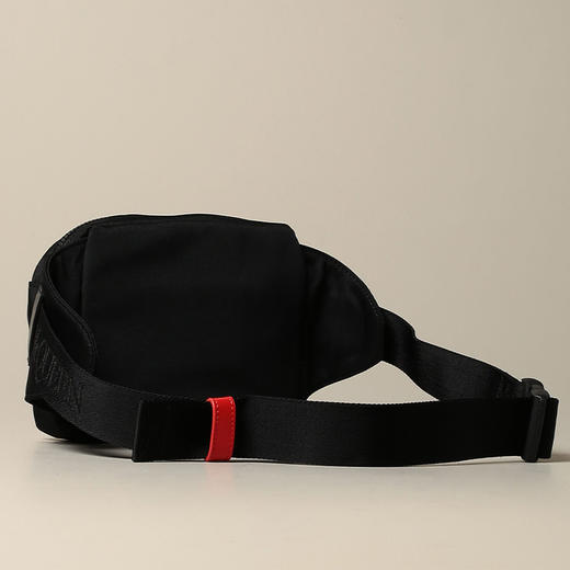 ALEXANDER MCQUEEN 亚历山大·麦昆 男士LOGO印花胸包腰包 黑色 625512 HV2AB 1083 商品图2
