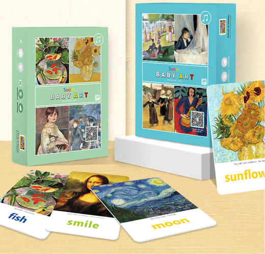 saalin莎林世界名画认知训练卡片英语单词记忆力 商品图2