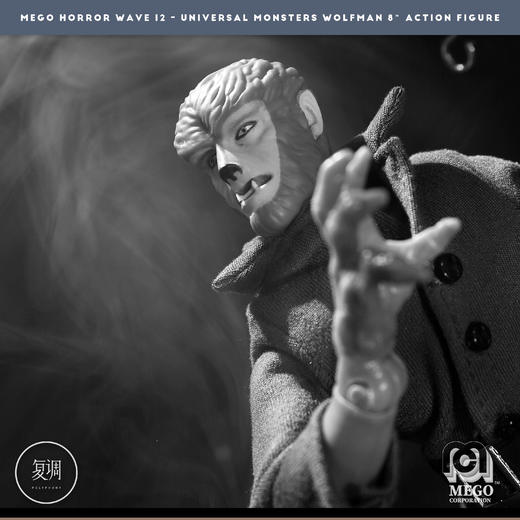 现货 Mego 环球怪物 狼人 Universal Wolfman 挂卡 8英寸 商品图2