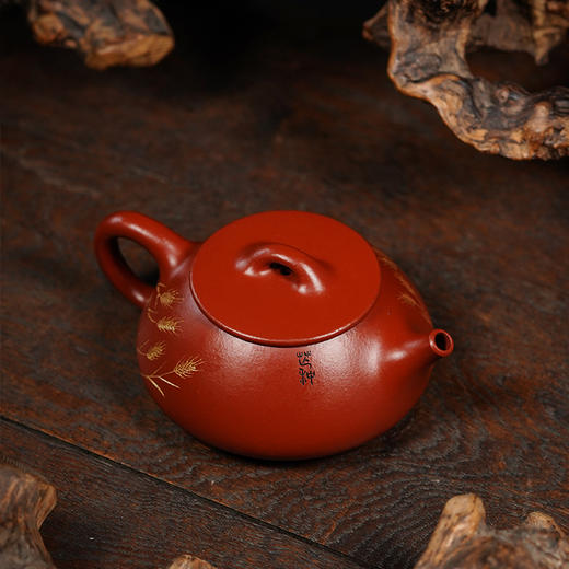 宜兴龙德堂陶艺 汤宣武 《令瓢之芒种》 原矿大红袍 150 cc 商品图2