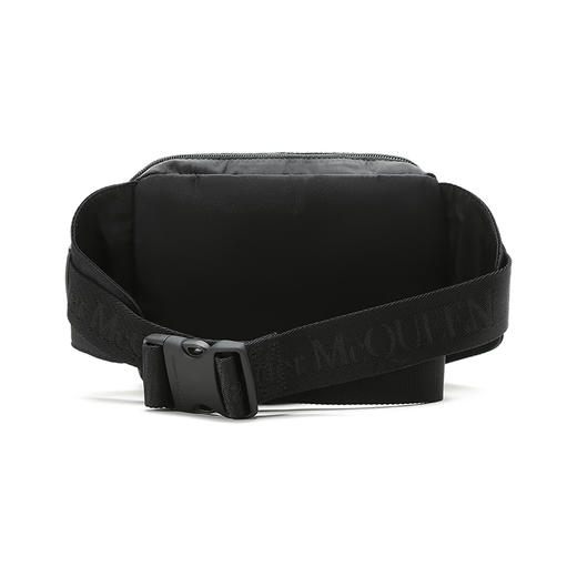 ALEXANDER MCQUEEN 亚历山大·麦昆 男士LOGO图案黑色腰包 625512 HWC2B 1070 商品图3