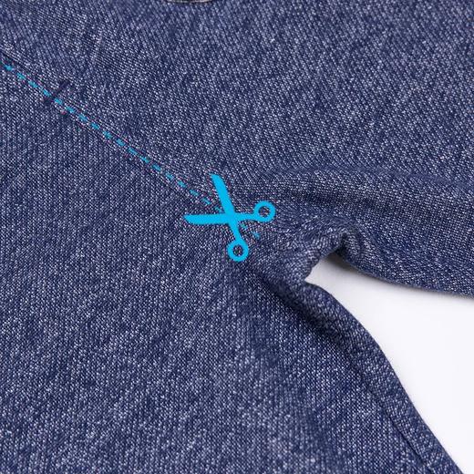 贝贝怡男童春秋仿牛仔抓绒休闲长裤裤子WK170 商品图5