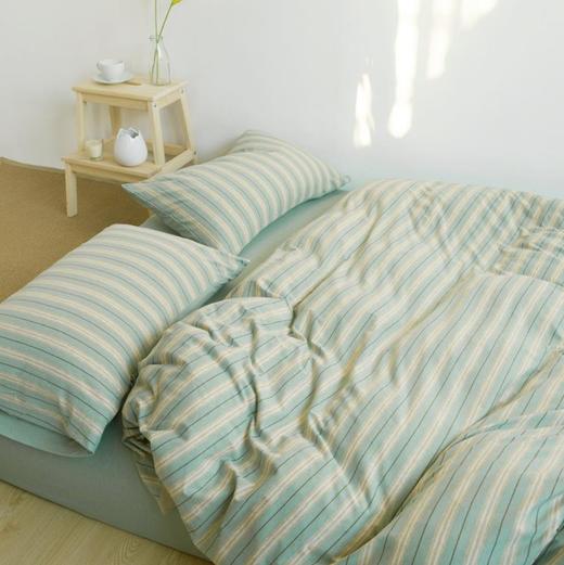 【床上用品】*针织天竺棉良品条纹被套罩床笠四件套 商品图2