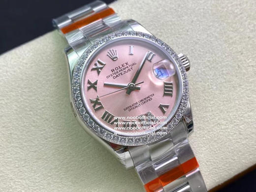 NOOB劳力士 蚝式恒动31日志 秀而不媚 恒久优雅 。【表壳】尺寸31Mm，采用耗式钢与18K，表圈采用白金狗牙圈，圈口镶多粒施华洛斯奇钻 ，保证100米防水 商品图8