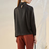 TANGY Collection天意精品2021年秋冬新品桑蚕丝撞色线迹莨绸上衣 商品缩略图2