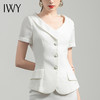 IWY/白色职业套装女时尚气质修身休闲西装高端通勤正装工作服CS0371 商品缩略图4