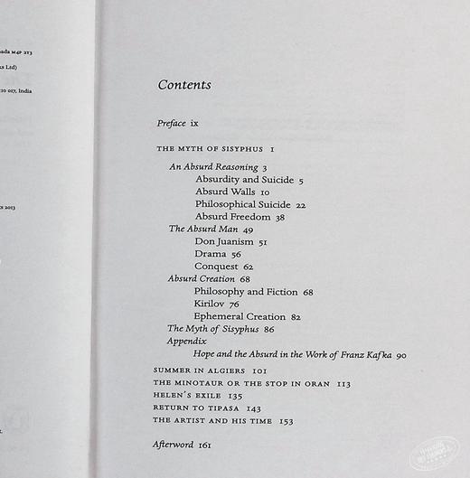 预售 【中商原版】西西弗的神话 英文原版小说英文版 The Myth of Sisyphus  Albert Camus  企鹅经典Penguin Classics 商品图4