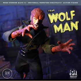 现货 Mego 环球怪物 狼人 Universal Wolfman 挂卡 8英寸