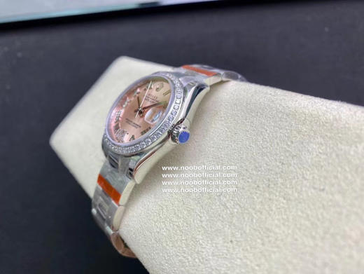 NOOB劳力士 蚝式恒动31日志 秀而不媚 恒久优雅 。【表壳】尺寸31Mm，采用耗式钢与18K，表圈采用白金狗牙圈，圈口镶多粒施华洛斯奇钻 ，保证100米防水 商品图6
