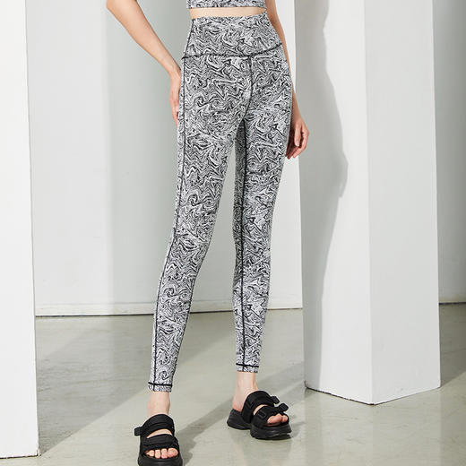 卡益长裤花裤KD03621女士瑜伽裤紧身健身裤 商品图4