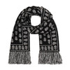 ALEXANDER MCQUEEN 亚历山大.麦昆 中性骷髅头提花羊毛流苏围巾 混色 358351 4200Q 1078 商品缩略图0