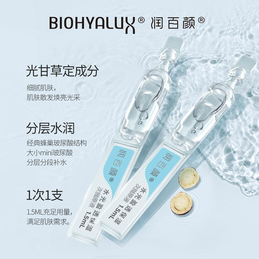 润百颜水光盈透保湿次抛原液  1.5ml*5支 商品图1