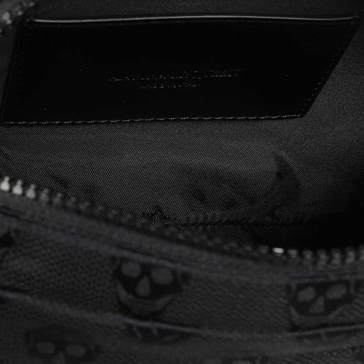 ALEXANDER MCQUEEN 亚历山大·麦昆 男士黑色小号腰包 625512 1AAAK 1000 商品图2