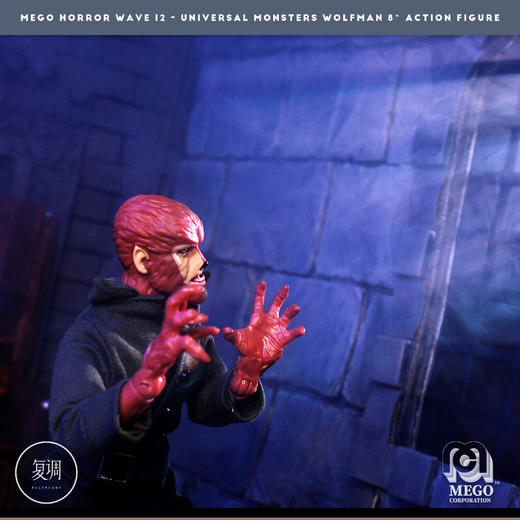 现货 Mego 环球怪物 狼人 Universal Wolfman 挂卡 8英寸 商品图4