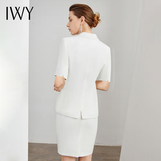 IWY/白色西装西裤半裙气质套装职业团装商务装CPS11224（不含腰带） 商品图7