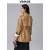 VIMAGE纬漫纪女装秋季新款帅气翻领经典百搭收腰显瘦风衣外套VC2004004 商品缩略图4