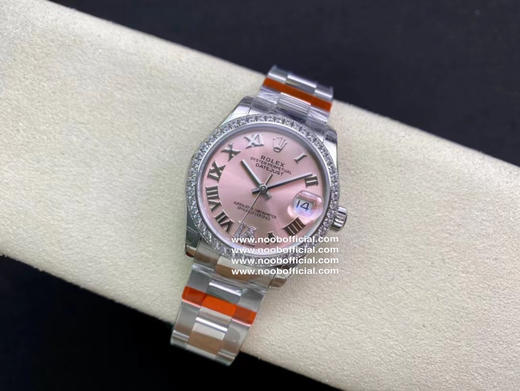 NOOB劳力士 蚝式恒动31日志 秀而不媚 恒久优雅 。【表壳】尺寸31Mm，采用耗式钢与18K，表圈采用白金狗牙圈，圈口镶多粒施华洛斯奇钻 ，保证100米防水 商品图4