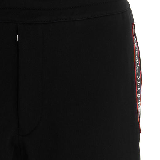 ALEXANDER MCQUEEN 亚历山大麦昆 男士黑色运动裤 642664 QRX75 0901 商品图2