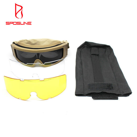 【眼镜】战术护目镜军迷眼镜射击运动摩托车风镜真人CS户外防冲击 商品图1