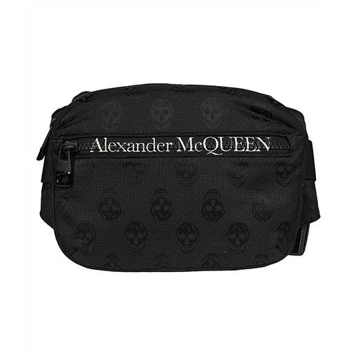 ALEXANDER MCQUEEN 亚历山大·麦昆 男士黑色小号腰包 625512 1AAAK 1000 商品图0