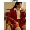 VIMAGE/纬漫纪气质帅气职业百搭收腰显瘦西装外套V1603202 商品缩略图0